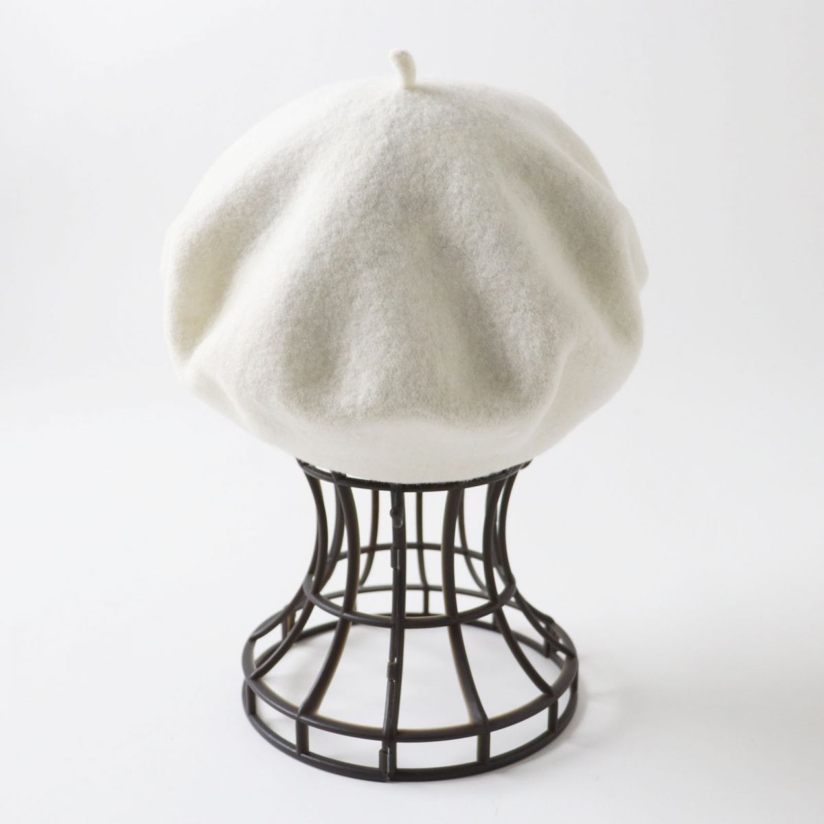 MAISON MARGIELA Wool Beret Unisex White