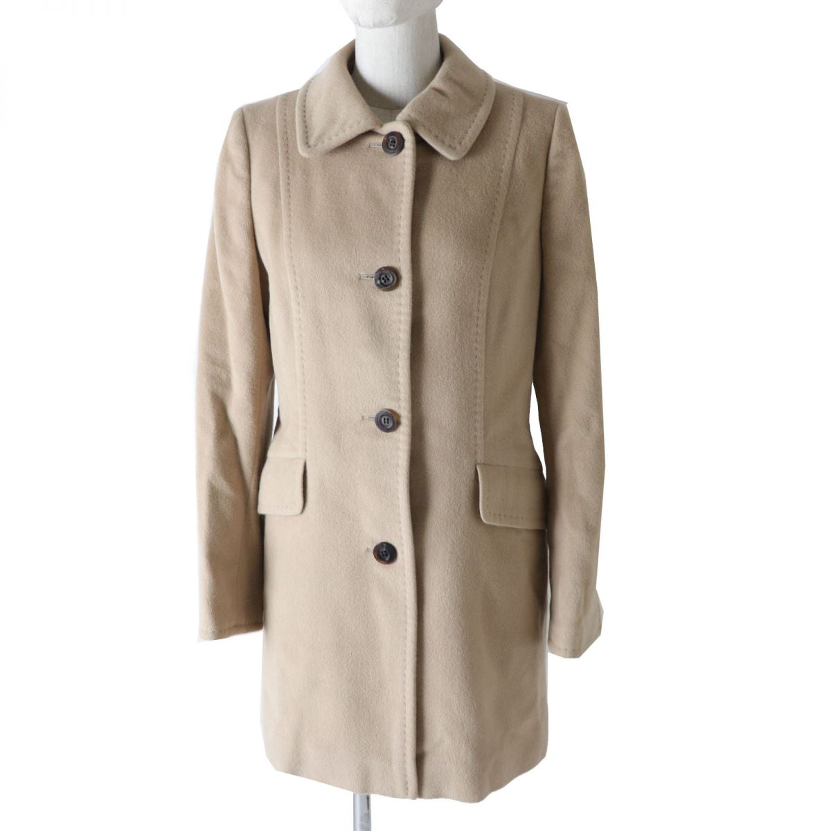 Aquascutum Women's Angora Wool Coat Beige