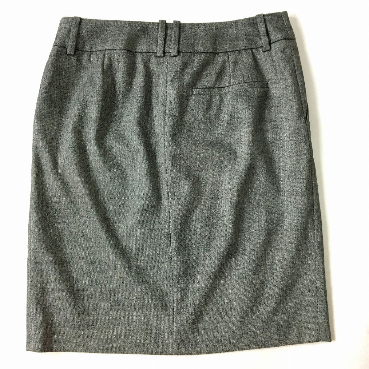 Gucci Women's Silk Wool Blend Skirt Gray