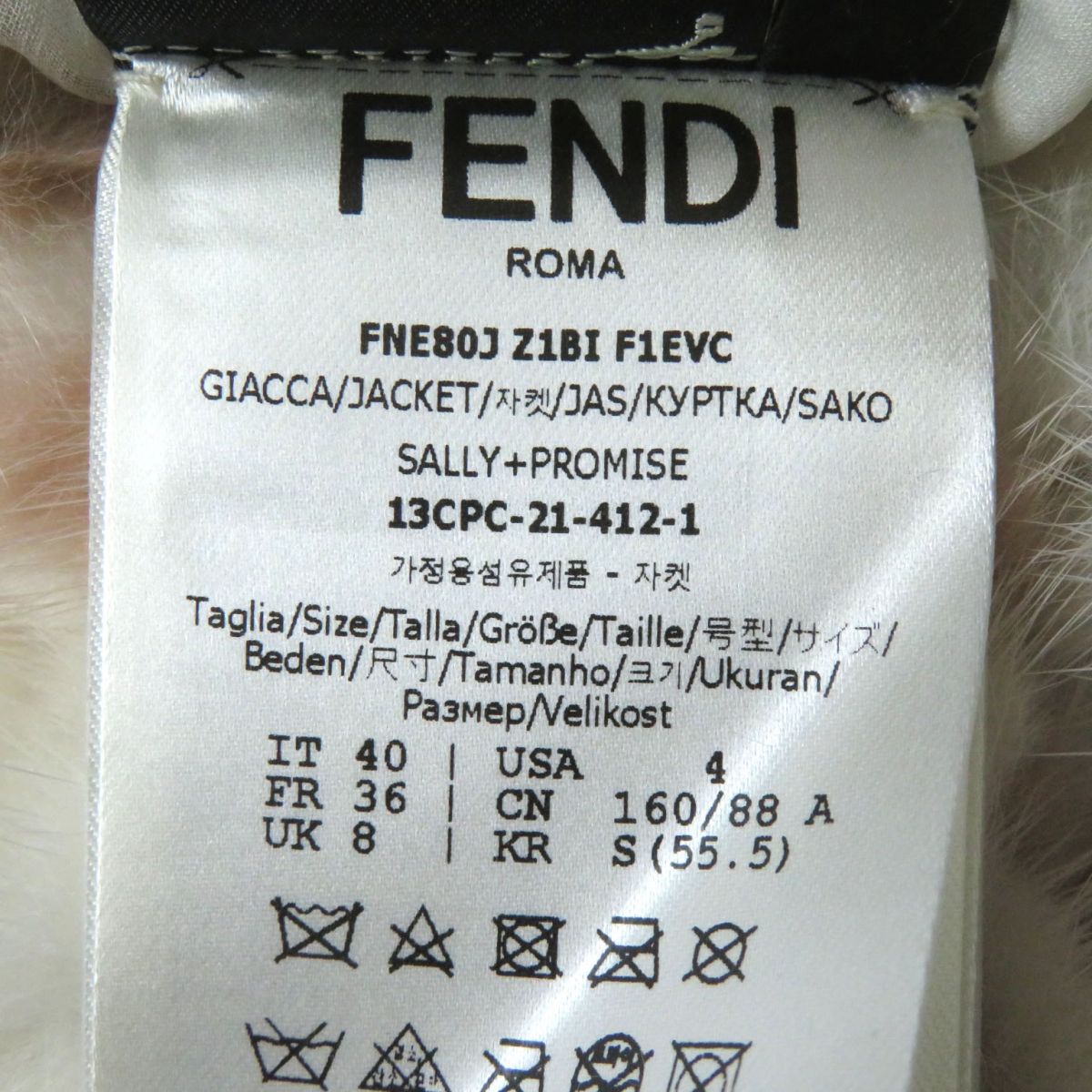 Fendi Women's Hooded Mink Reversible Jacket