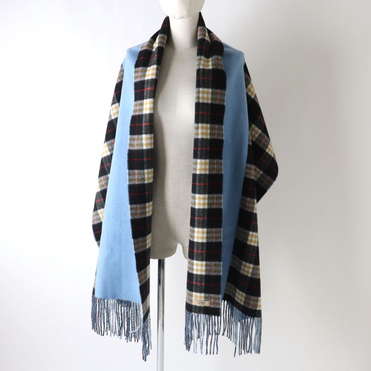 Burberry 100% Cashmere Shawl/Scarf Check