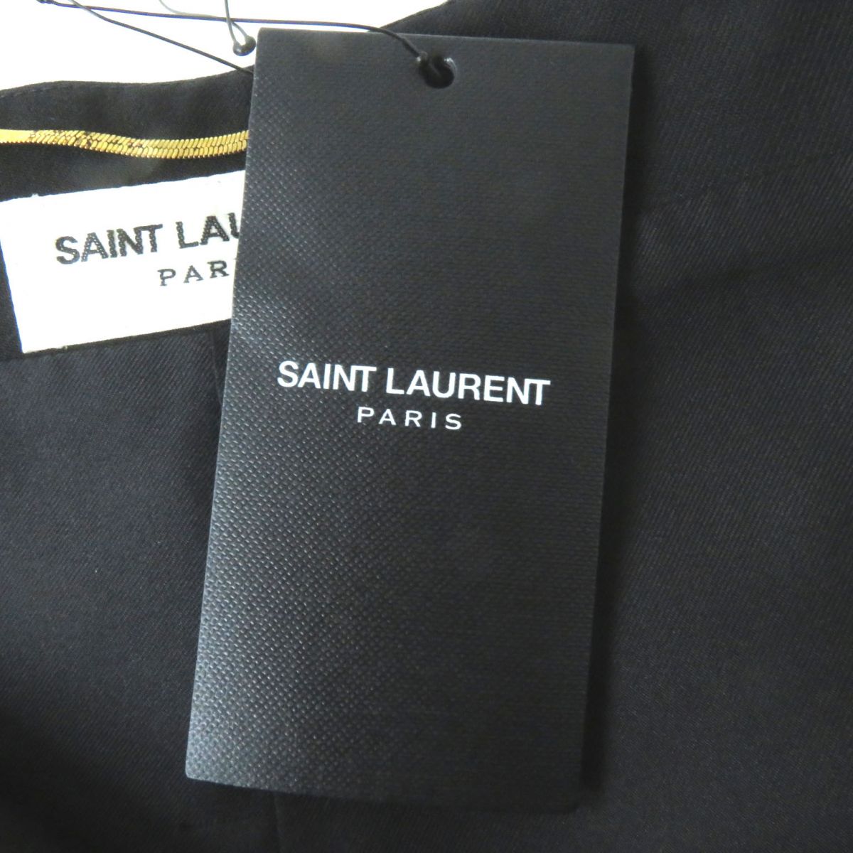 Saint Laurent Rhinestone Asymmetric Skirt Black