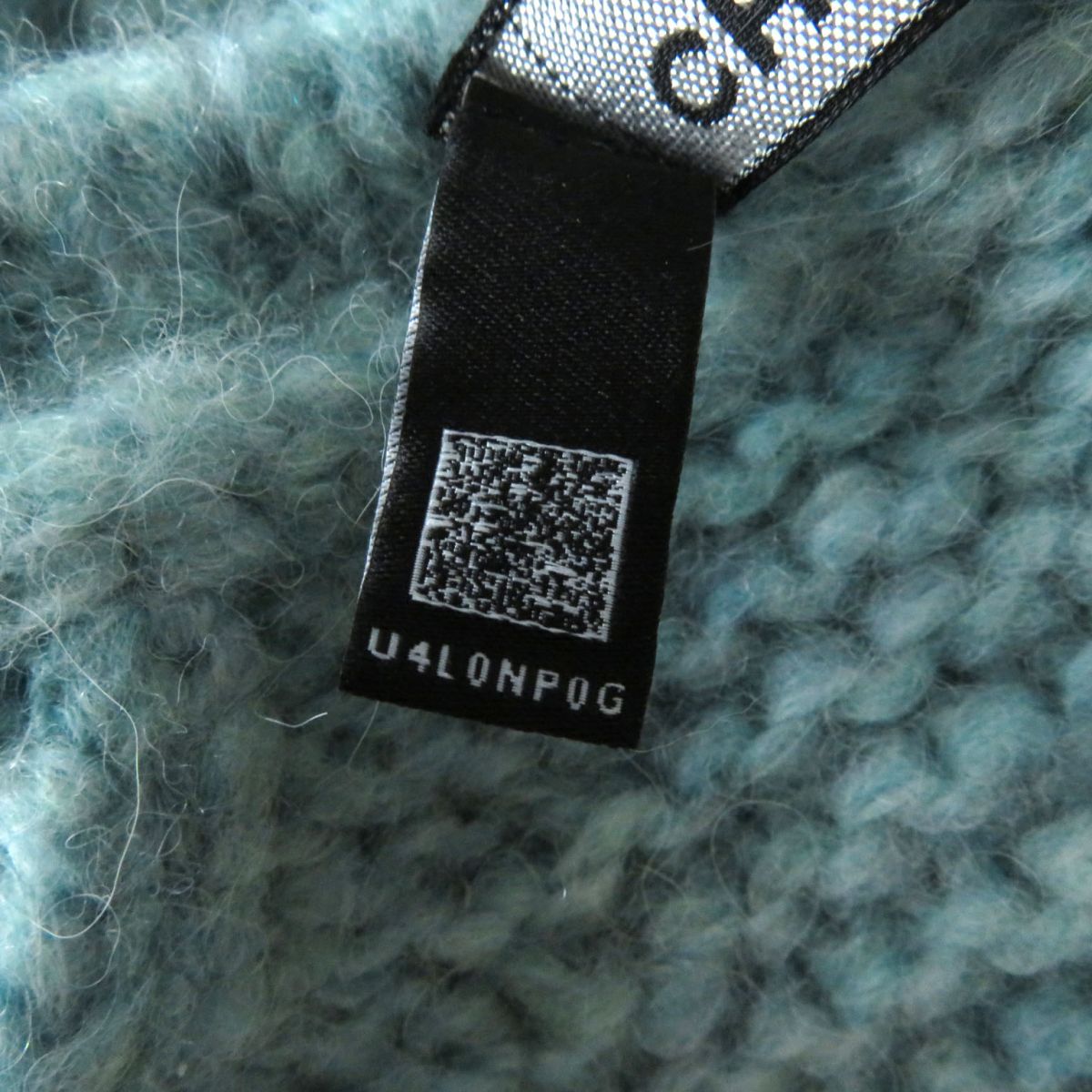 Chanel Alpaca Blend Knit Cardigan Light Blue