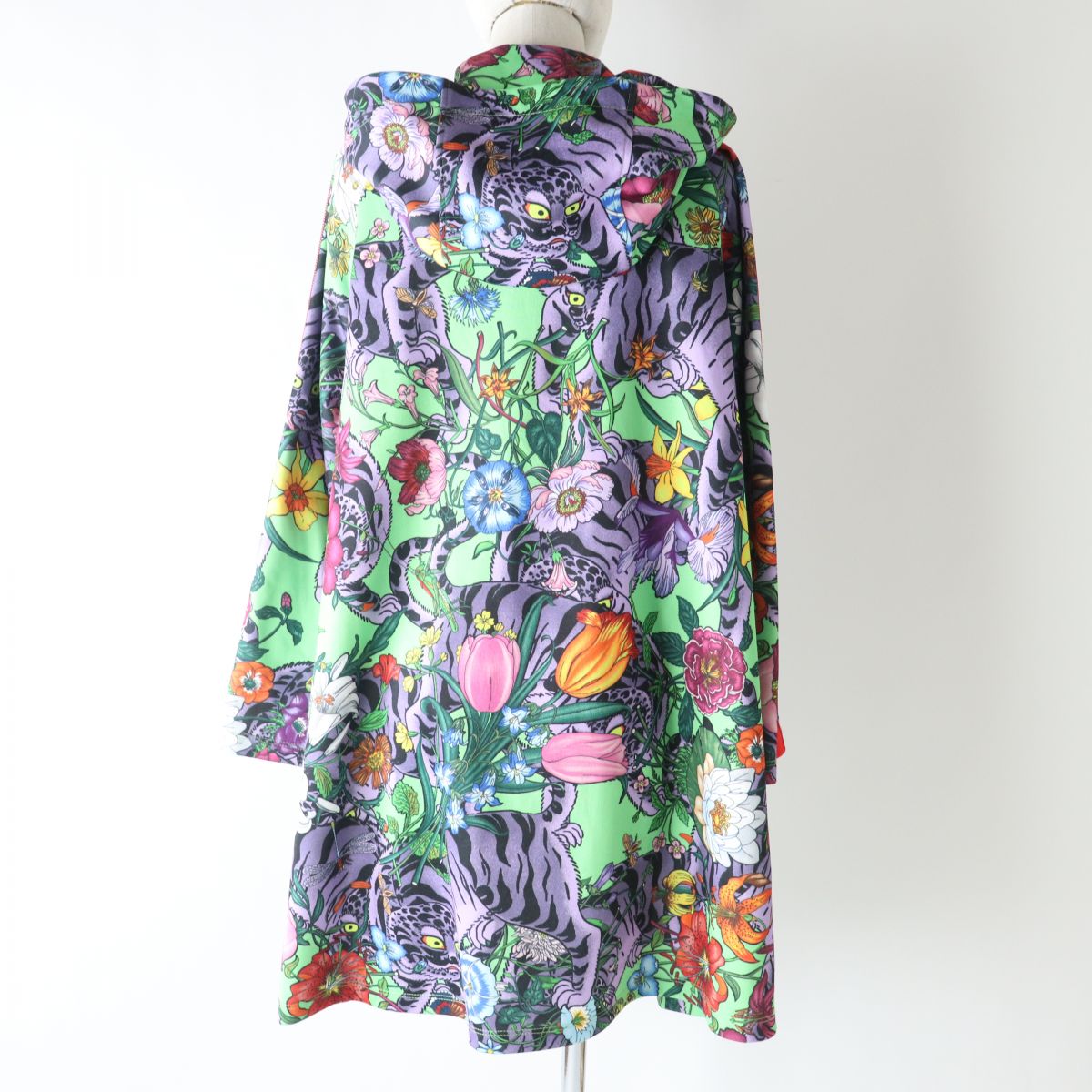 GUCCI Women's Flower Print Hoodie Dress M