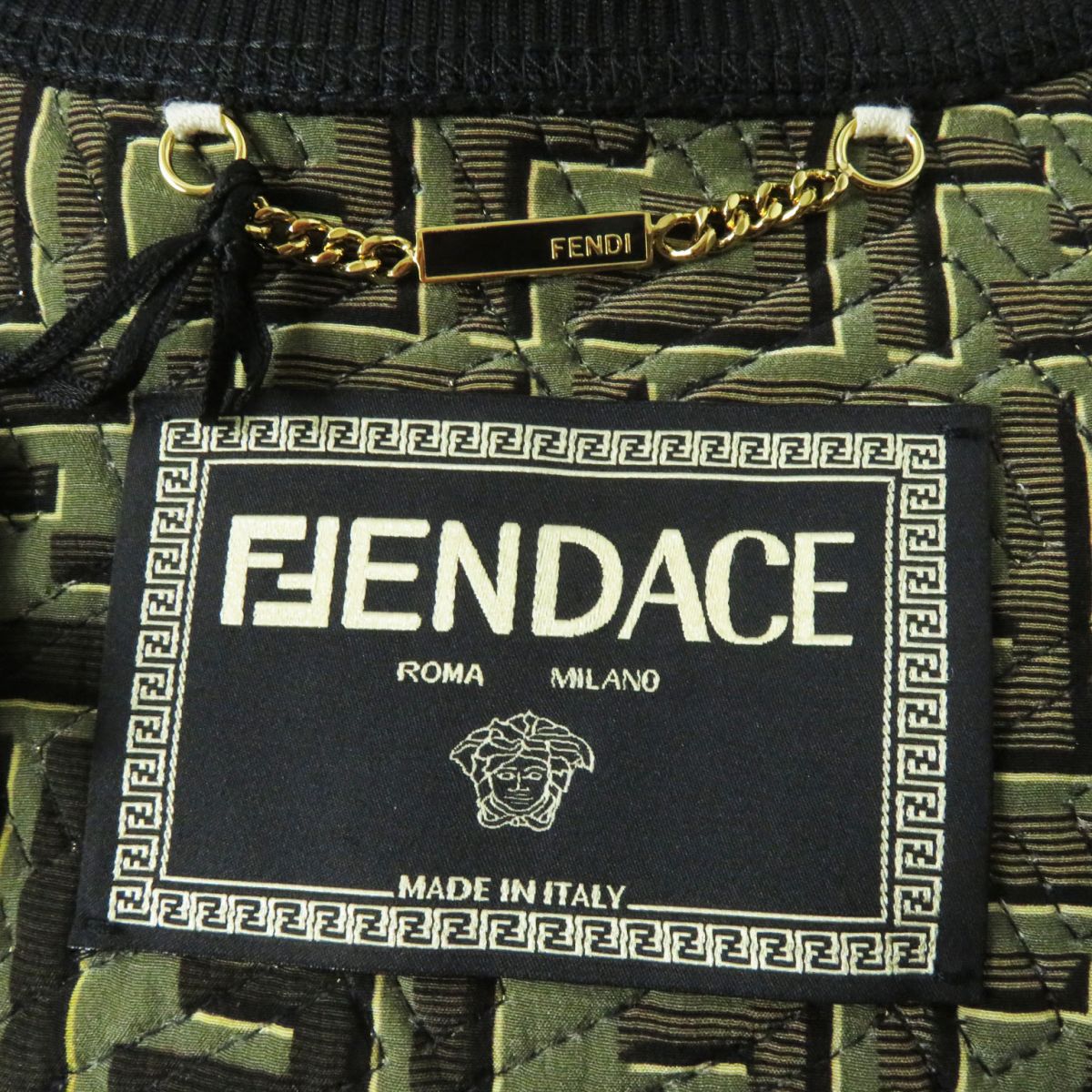 Fendi x Versace FENDACE Silk Bomber Jacket