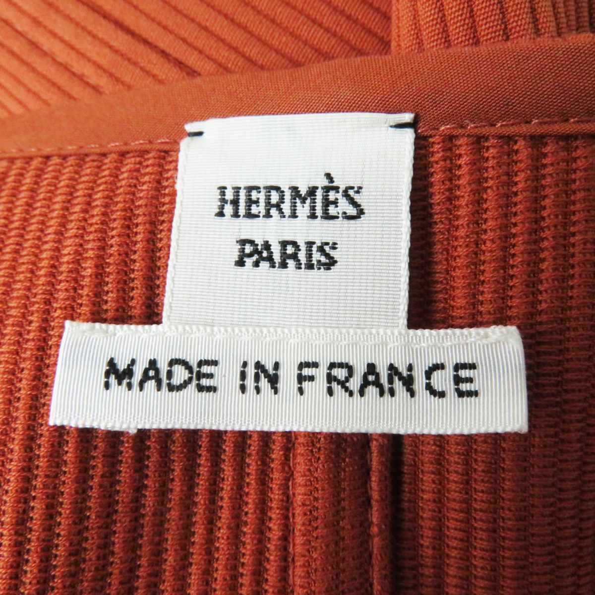 Hermes Women's Long Vest Terracotta Size 40