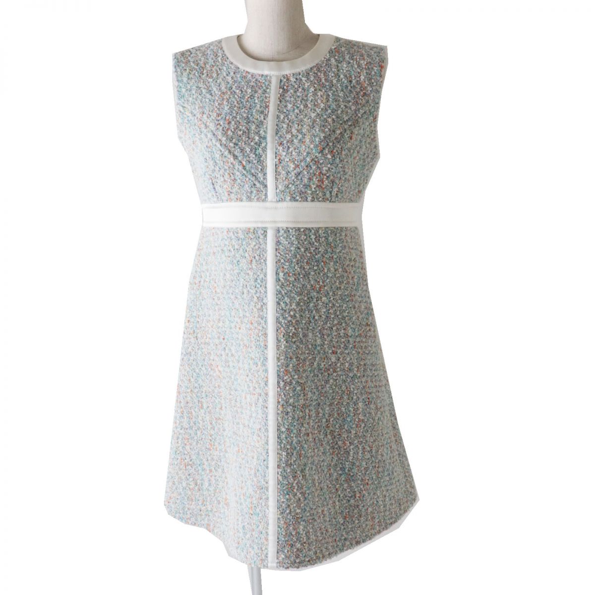 Louis Vuitton Stardust Lurex Tweed A-line Dress 36