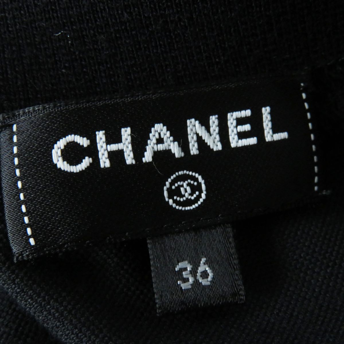 Chanel Velvet Sweatshirt Border Pattern Black Gray Pink