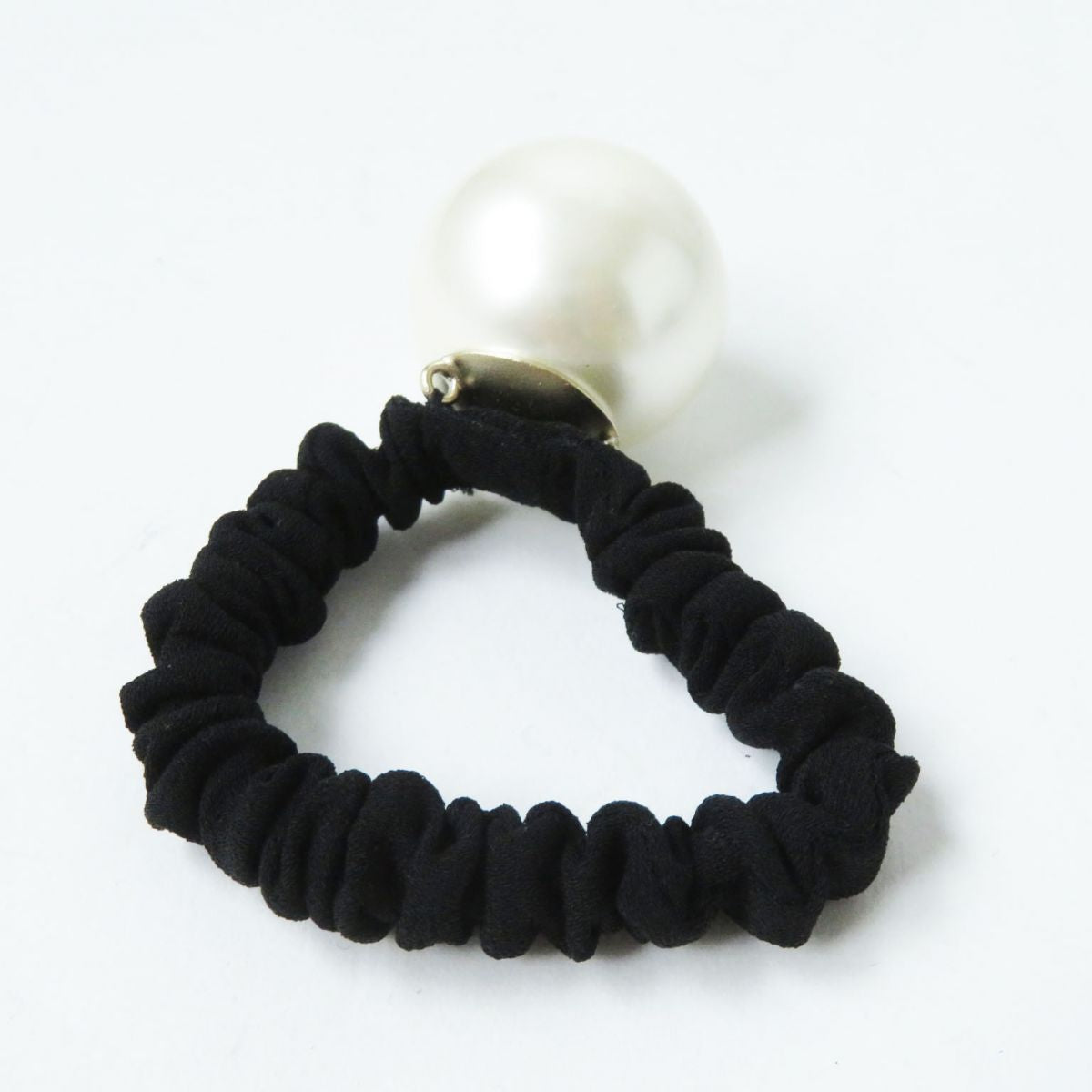 Chanel Coco Mark Faux Pearl Hair Elastic