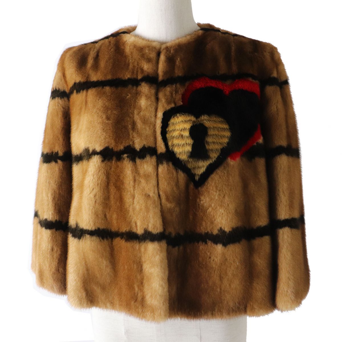 Fendi Mink Short Coat Jacket Brown