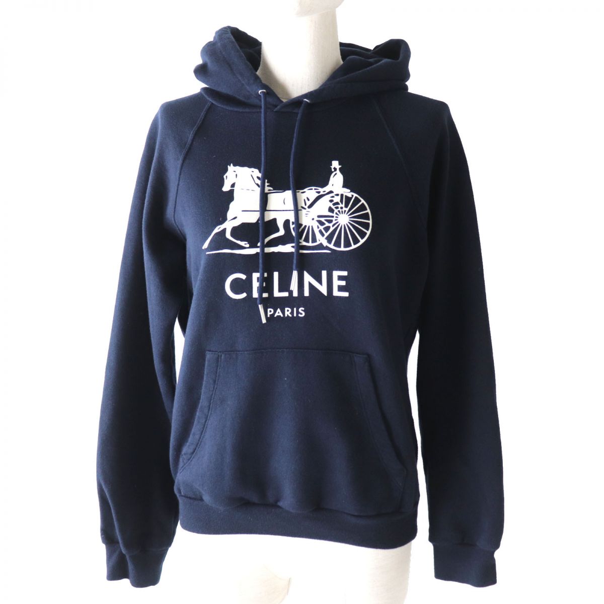 CELINE Cashmere Blend Sulky Print Hoodie S