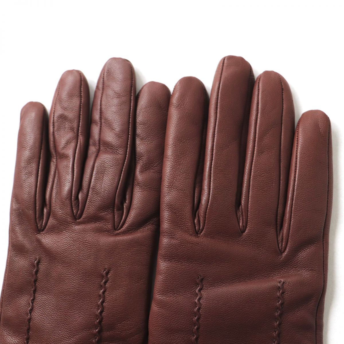 Hermes Women's Lambskin Gloves Bordeaux