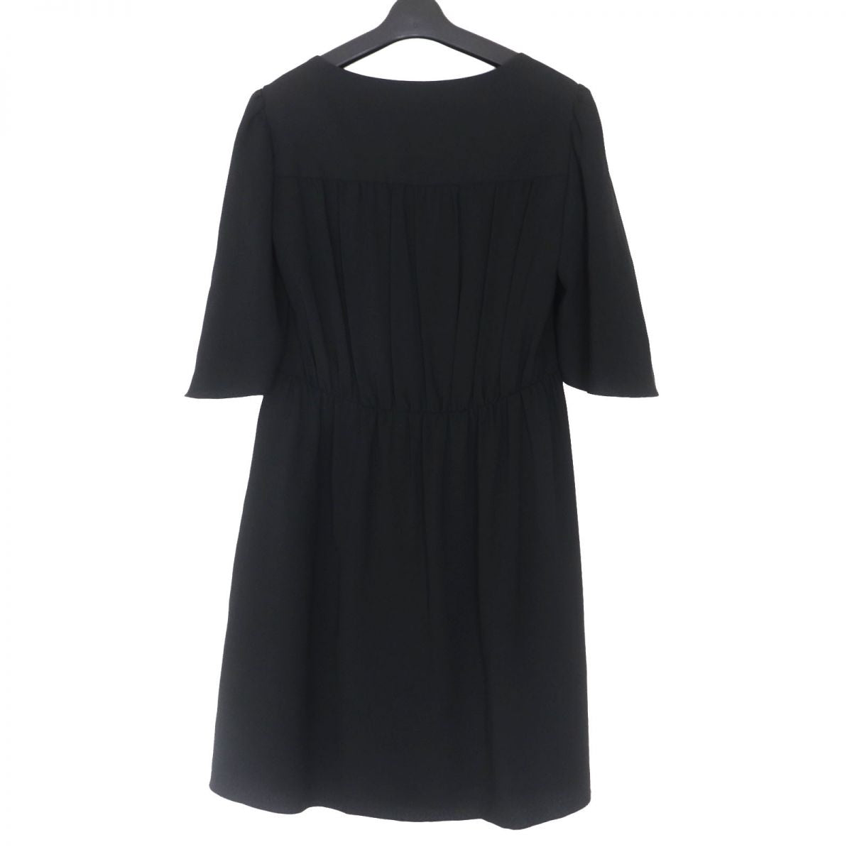 Celine Cap Sleeve Fluid Dress Black 34