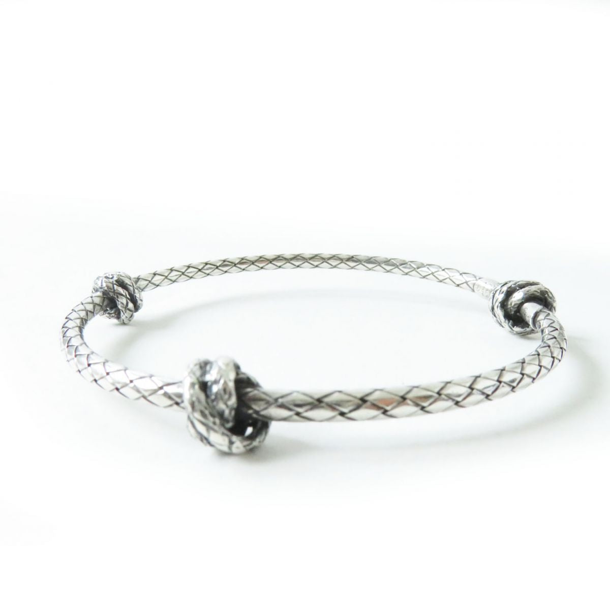 Bottega Veneta Silver INTRECCIATO Bracelet