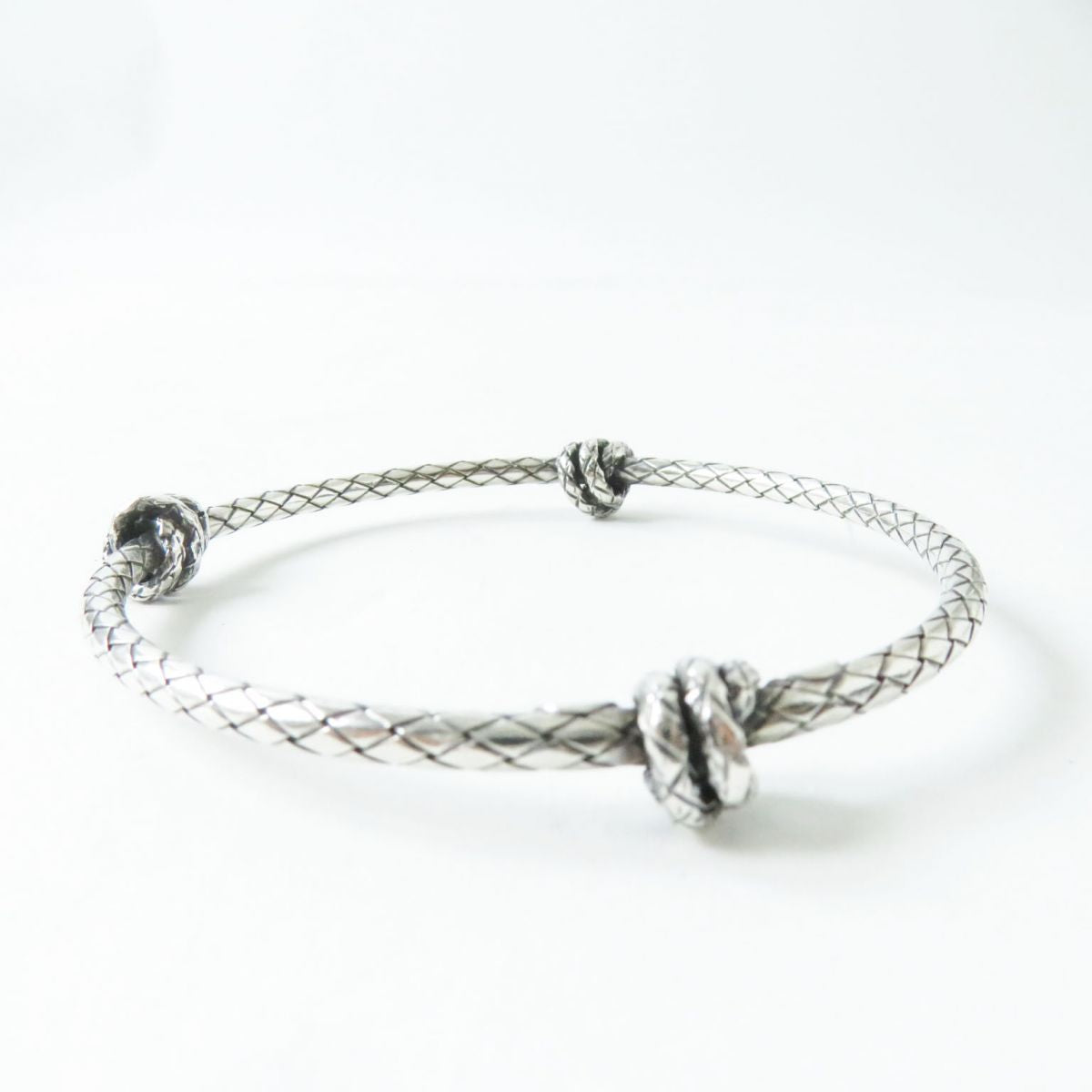 Bottega Veneta Silver INTRECCIATO Bracelet