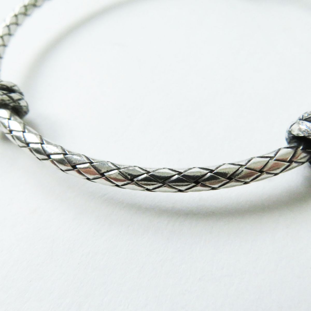 Bottega Veneta Silver INTRECCIATO Bracelet