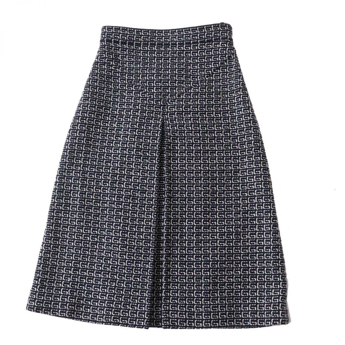 GUCCI Women's G Logo Flared Skirt Wool Blend