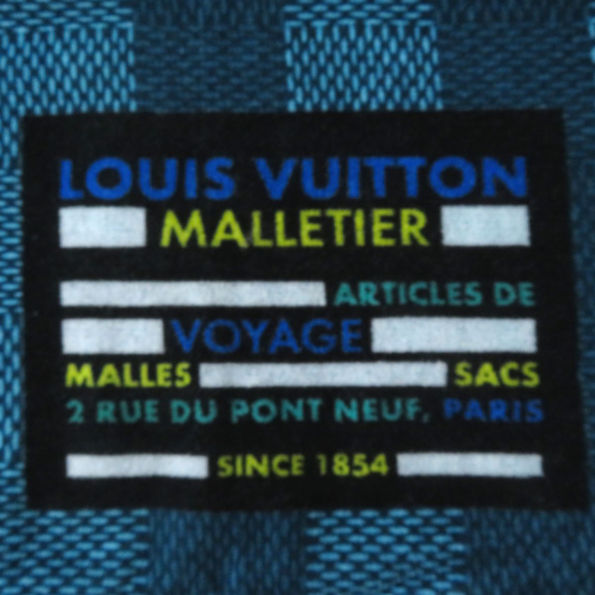 Louis Vuitton Damier Stripes Beach Towel Blue