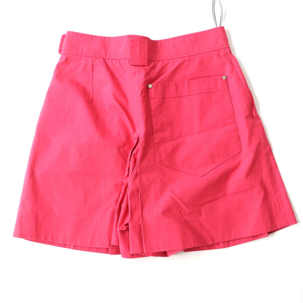 Hermes Cotton Pleated Culottes Skirt Pink