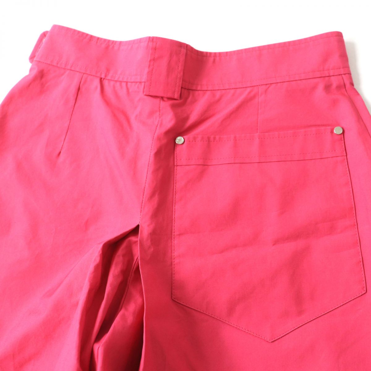 Hermes Cotton Pleated Culottes Skirt Pink