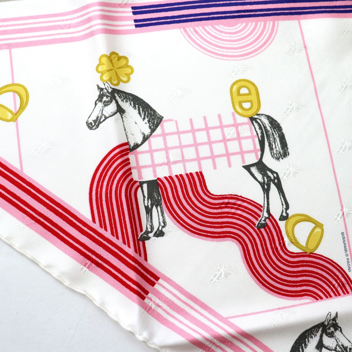 Hermes Silk Scarf 70 Carr Garde-robe Pop