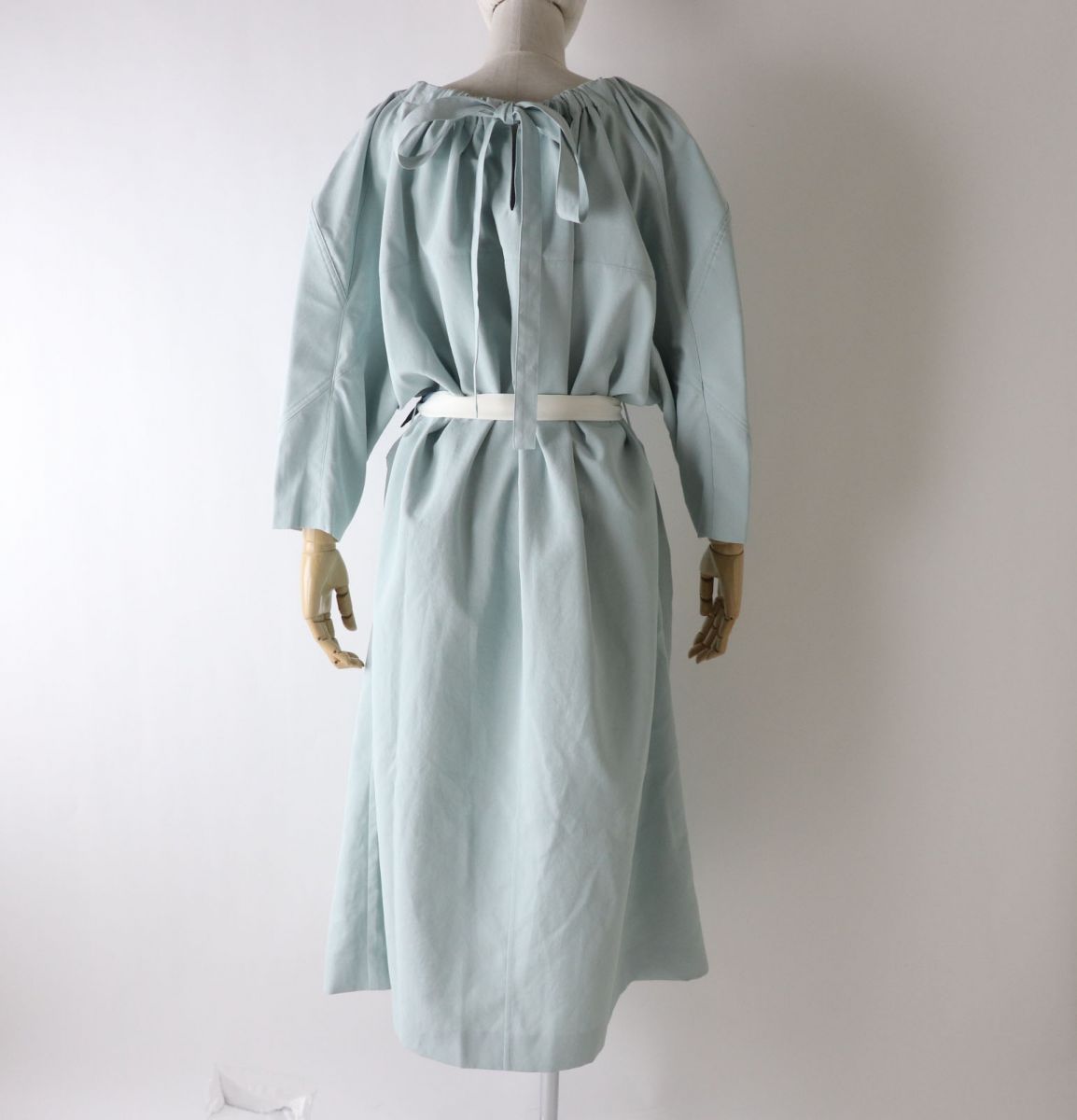 AKIRANAKA Women's Belted Dolman Dress Mint Green