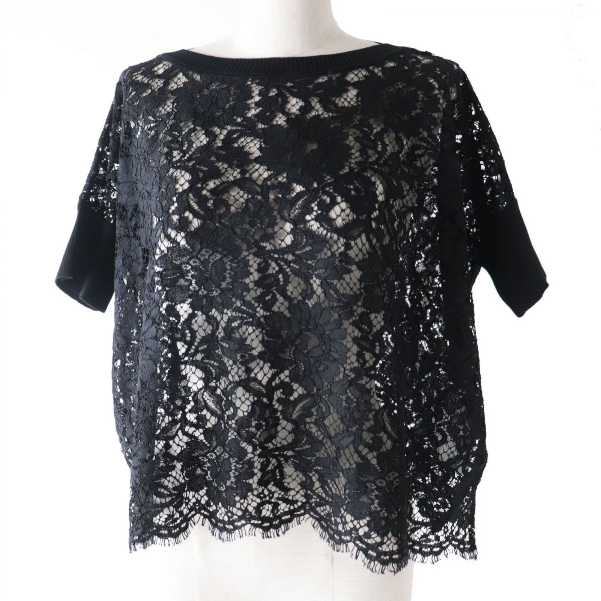 Valentino Women's Lace Top Black XS