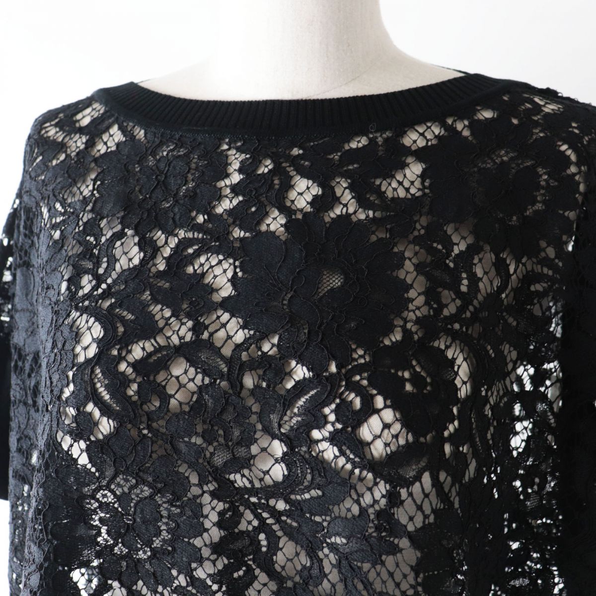 Valentino Women's Lace Top Black XS