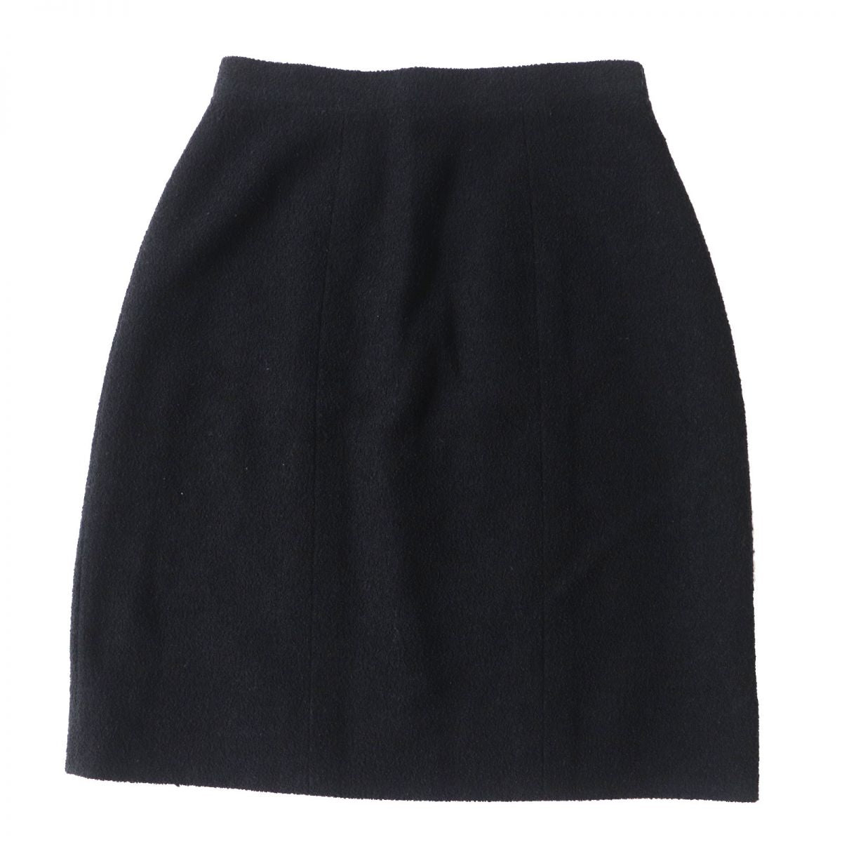 Chanel Tweed A-line Mini Skirt Black Size 36