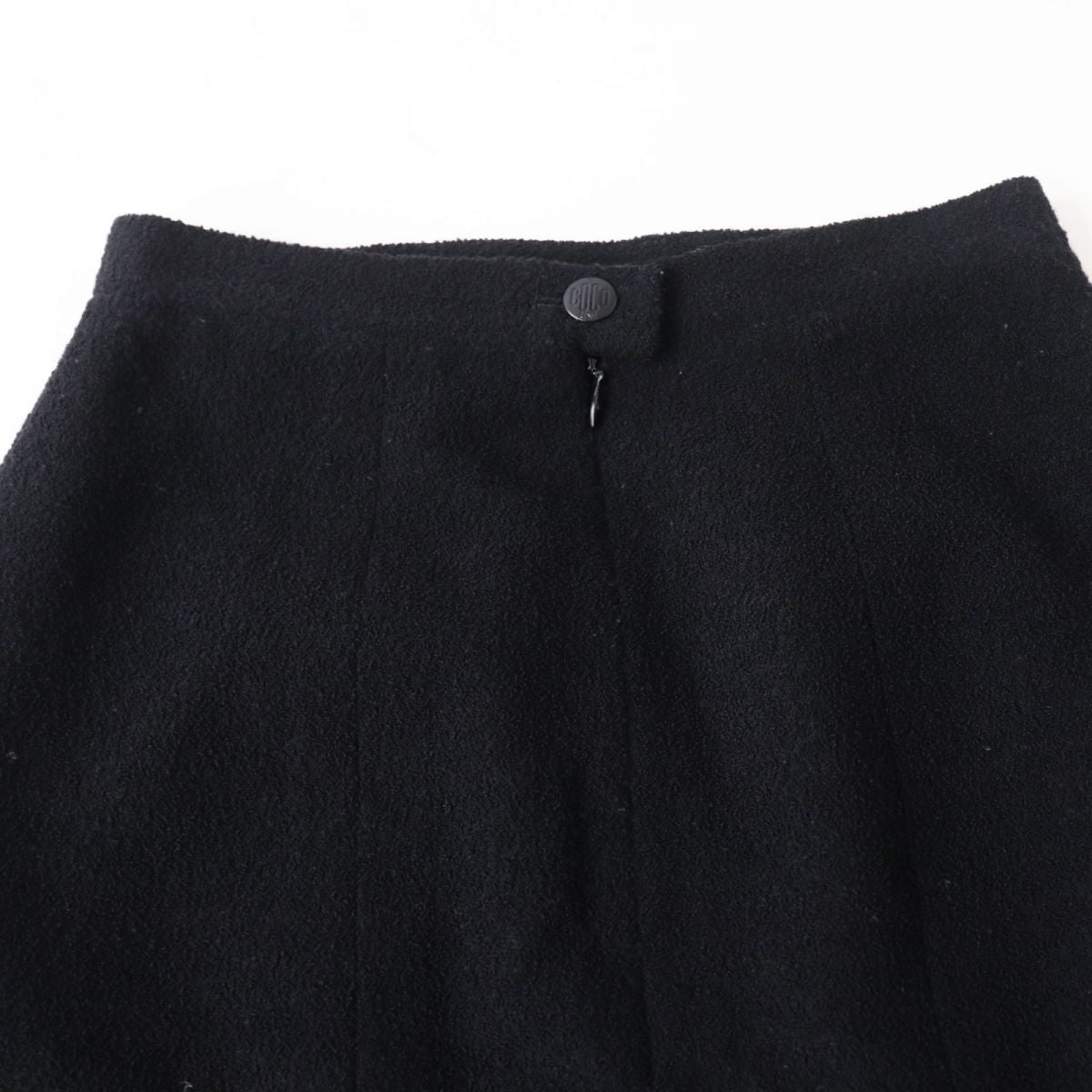 Chanel Tweed A-line Mini Skirt Black Size 36