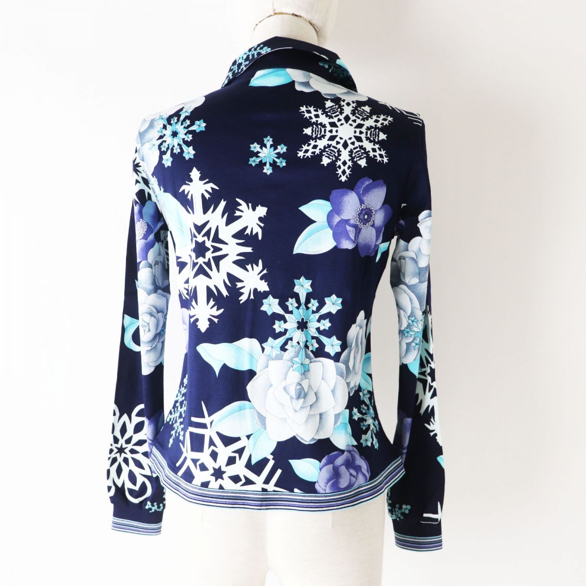 Leonard Sport Women's Floral Long Sleeve Top Navy