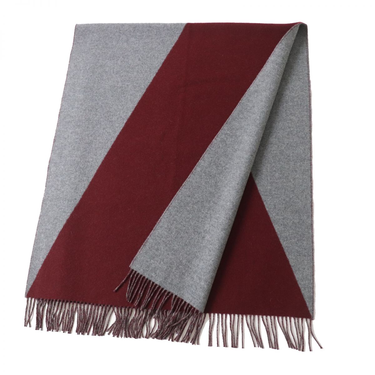 Hermes 100% Cashmere Shawl Scarf Bicolor