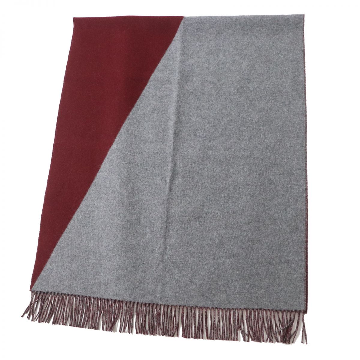 Hermes 100% Cashmere Shawl Scarf Bicolor