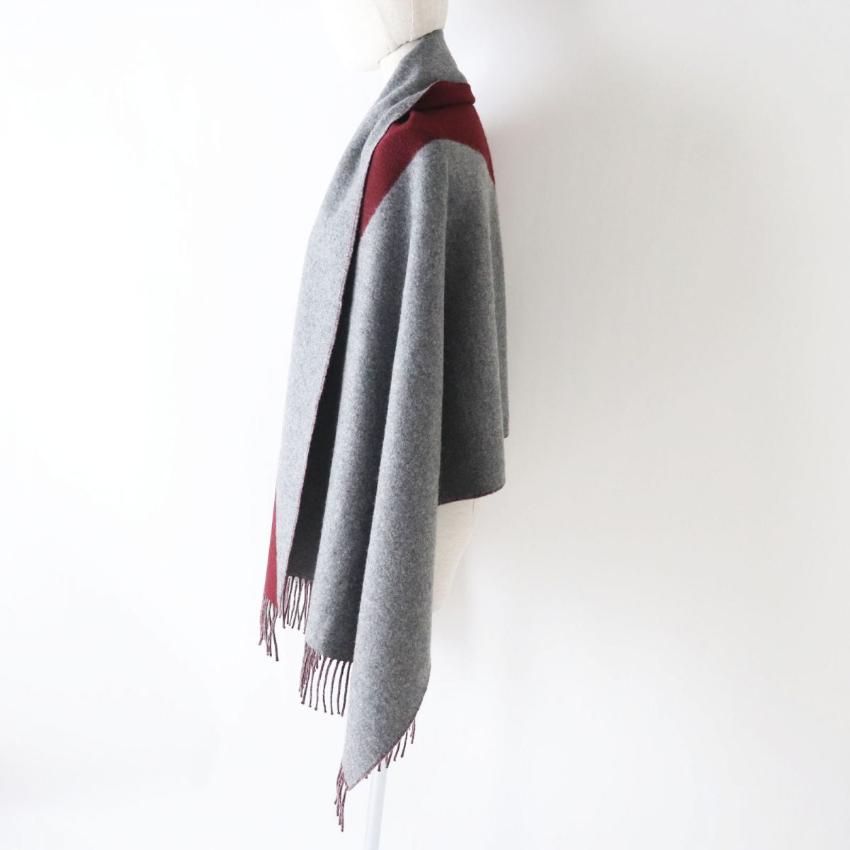 Hermes 100% Cashmere Shawl Scarf Bicolor