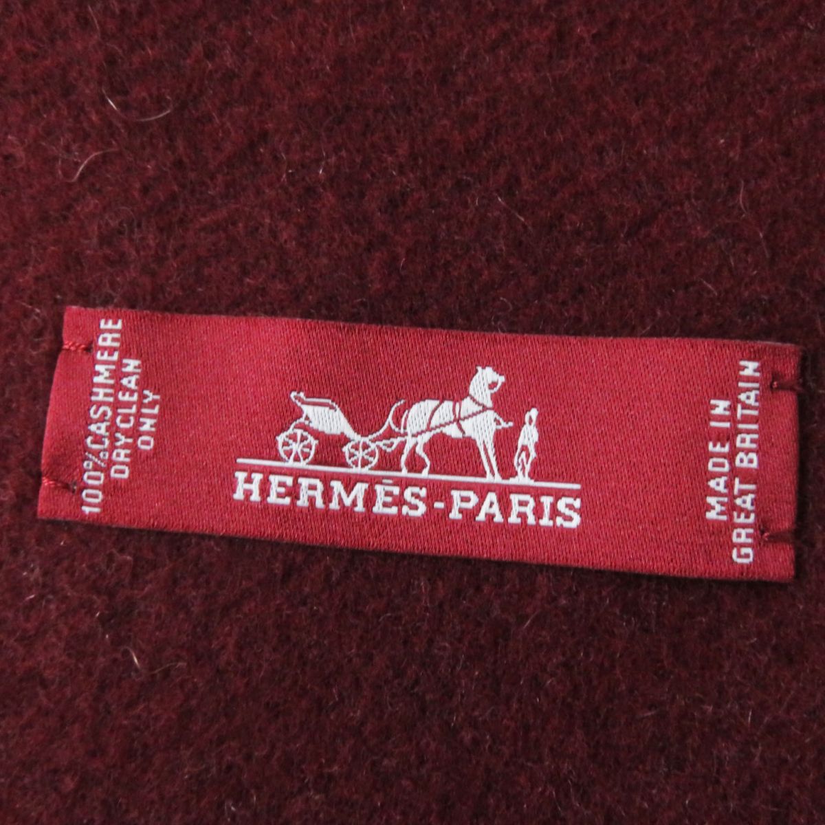 Hermes 100% Cashmere Shawl Scarf Bicolor