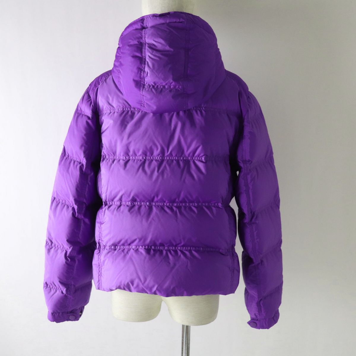 Prada Women's Hooded Down Jacket Purple 46