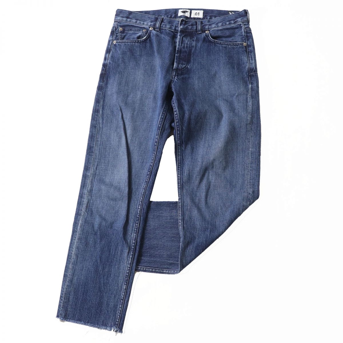 Dior Cut-off Boyfriend Denim Pants Indigo