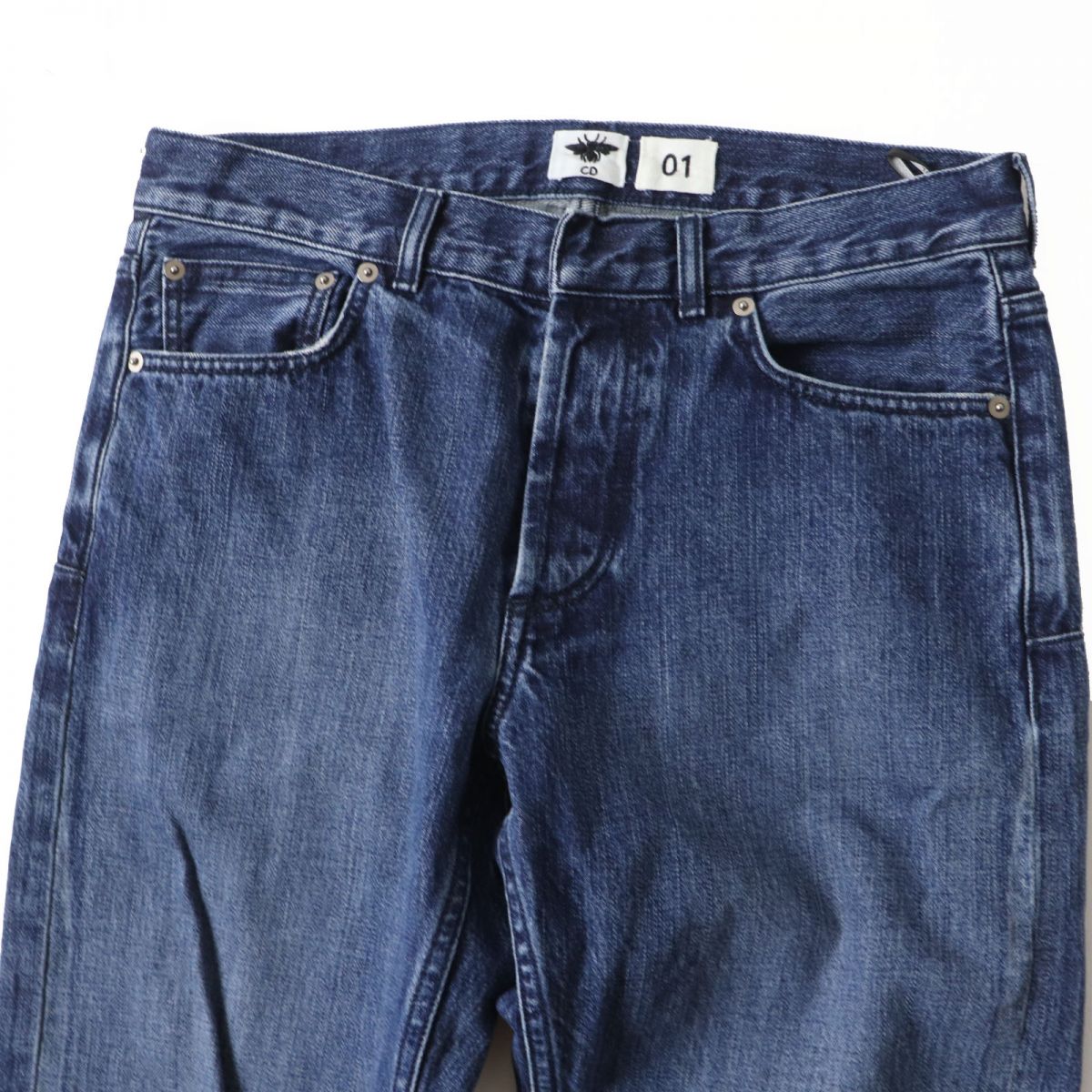 Dior Cut-off Boyfriend Denim Pants Indigo