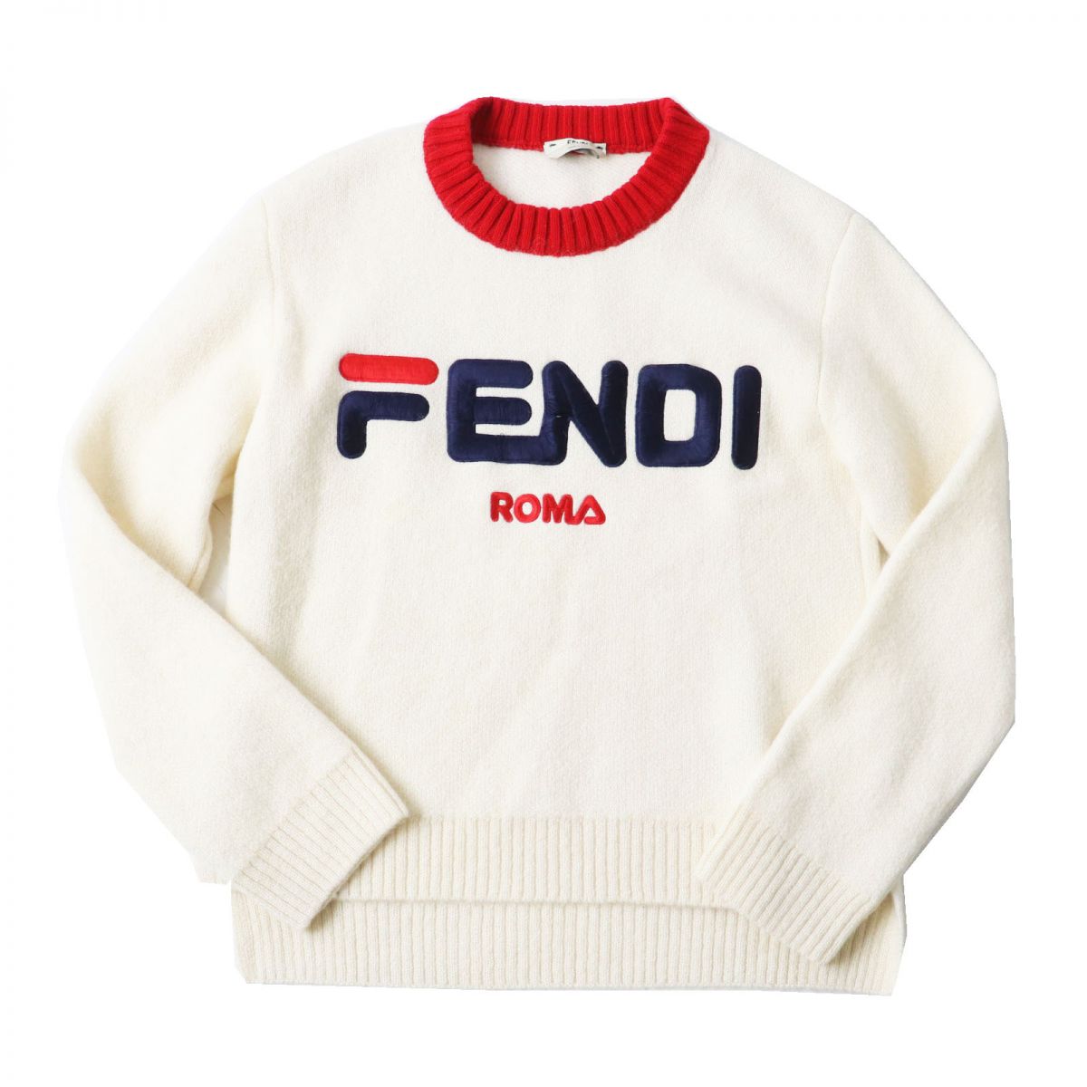 Fendi x Fila Women's Silk Blend Knit Pullover