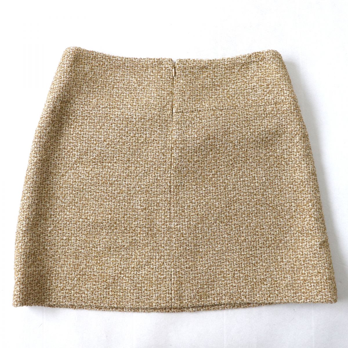 Chanel COCO Mark Silk Tweed Skirt