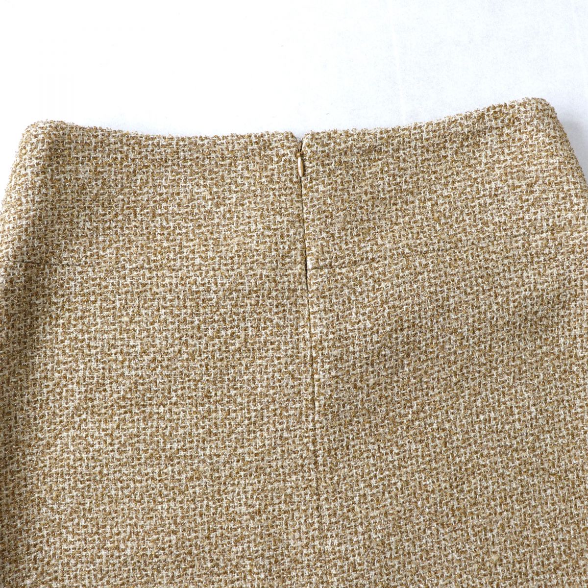 Chanel COCO Mark Silk Tweed Skirt