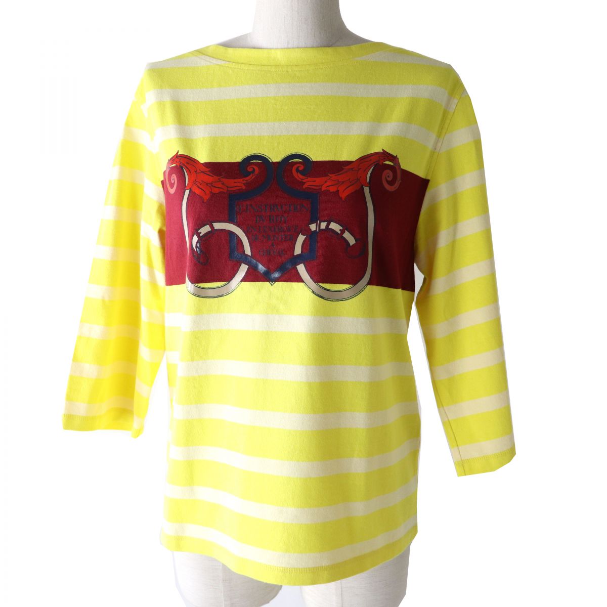 Hermes Women's 3/4 Sleeve Yellow Top