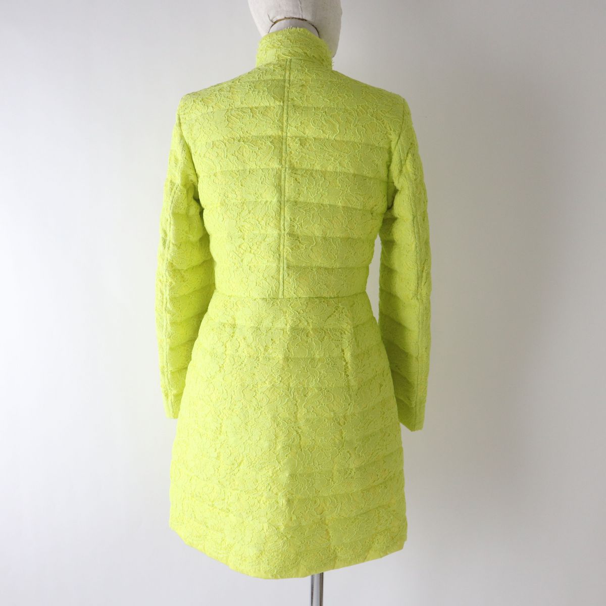 Valentino Women's Lace Rockstud Coat Neon Yellow