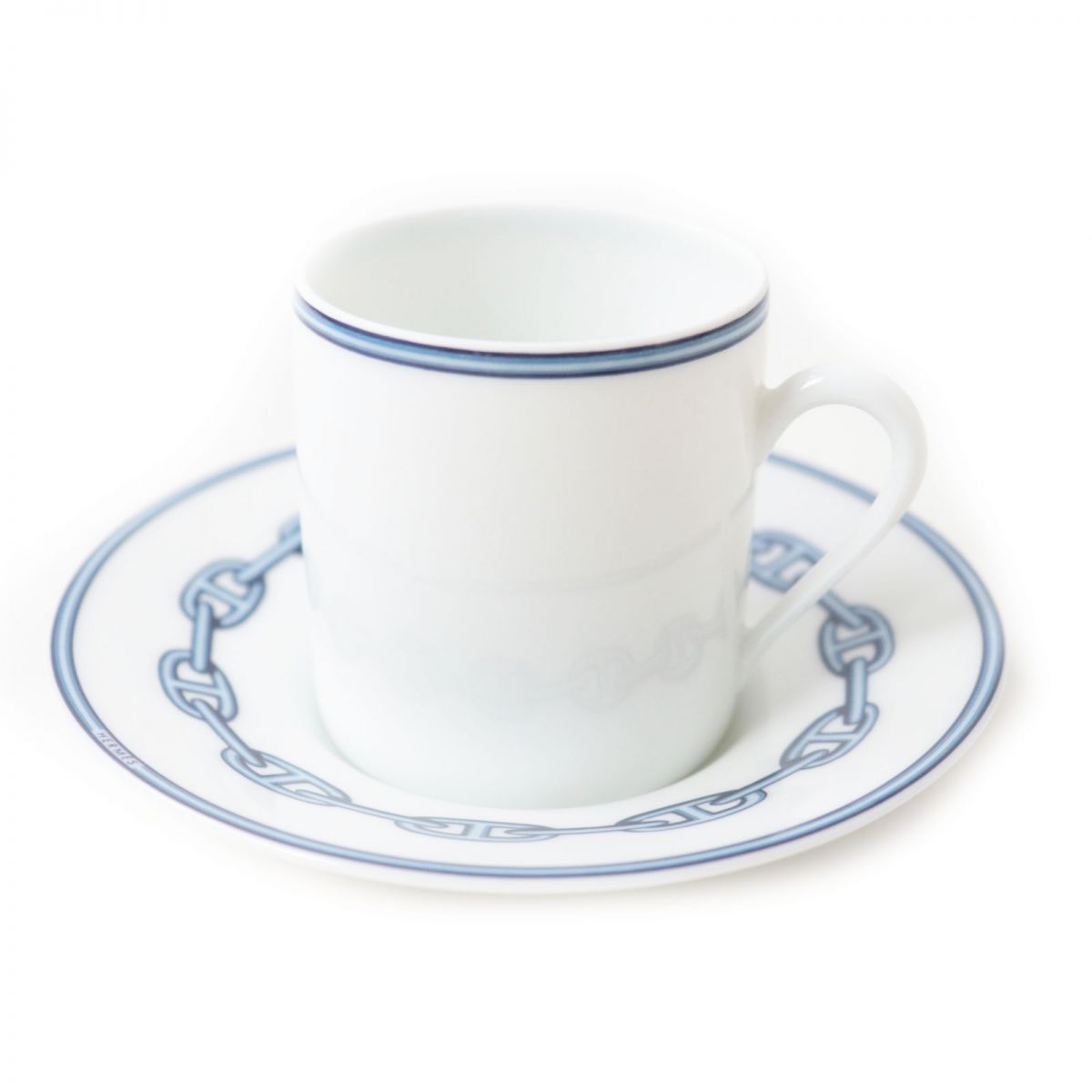 HERMES Chaine d'Ancre Espresso Cup & Saucer