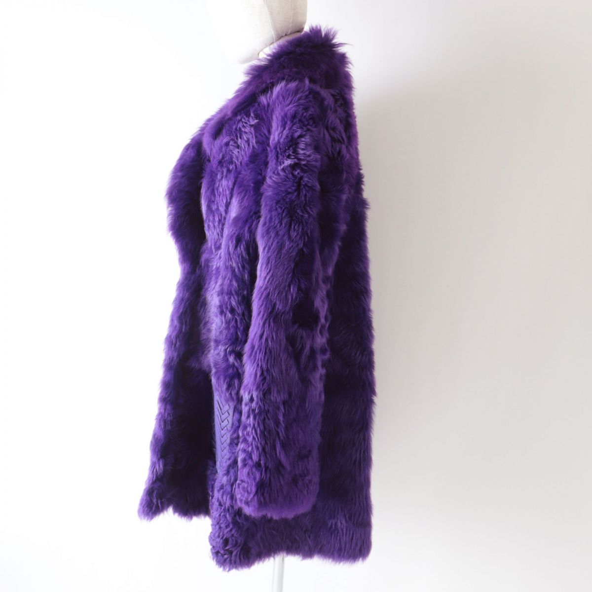 Fendi Women's Lambskin Fur Coat Purple