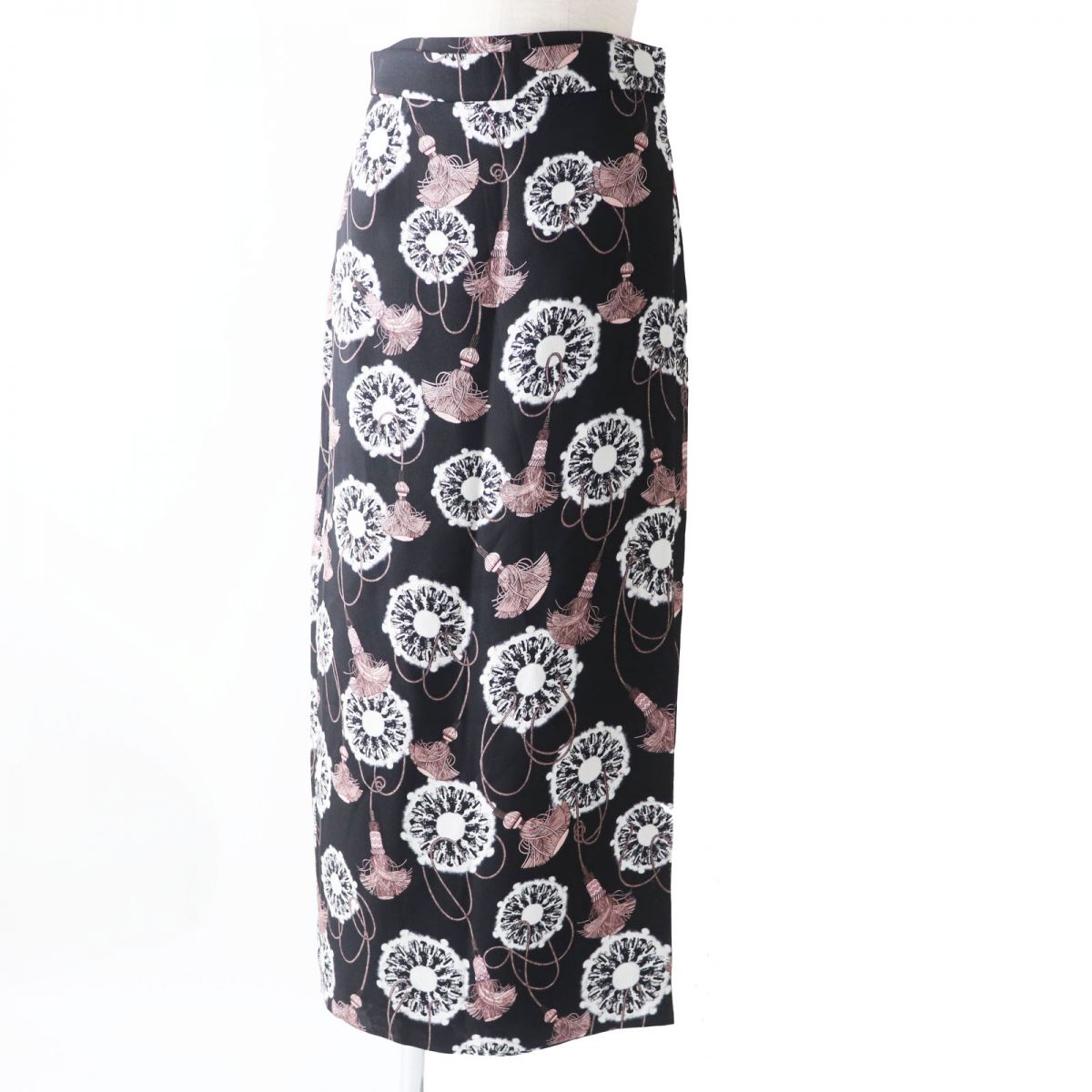 Hermes Aquarelle Long Wrap Skirt 36