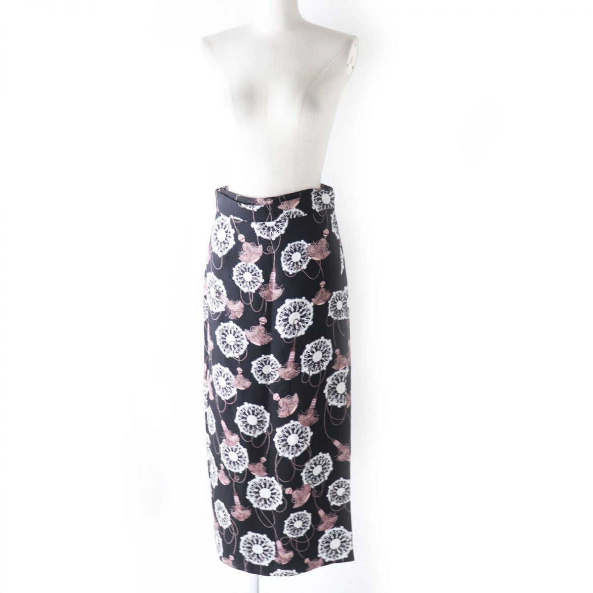 Hermes Aquarelle Long Wrap Skirt 36