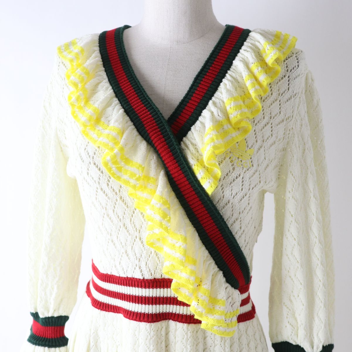 Gucci x Adidas Knit Dress White Multi M