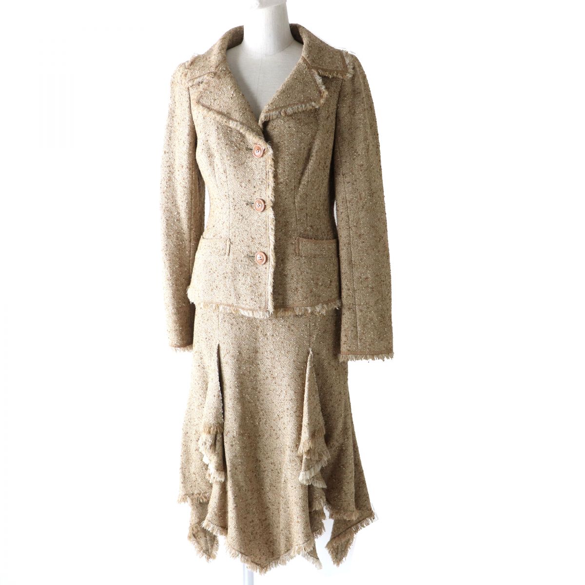 EPOCA MILANO Women's Tweed Jacket Skirt Set