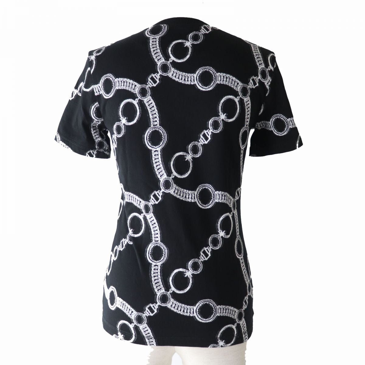 Hermes Cotton Stainless Steel Shirt Black White Pattern